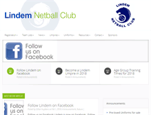 Tablet Screenshot of lindemnetball.org